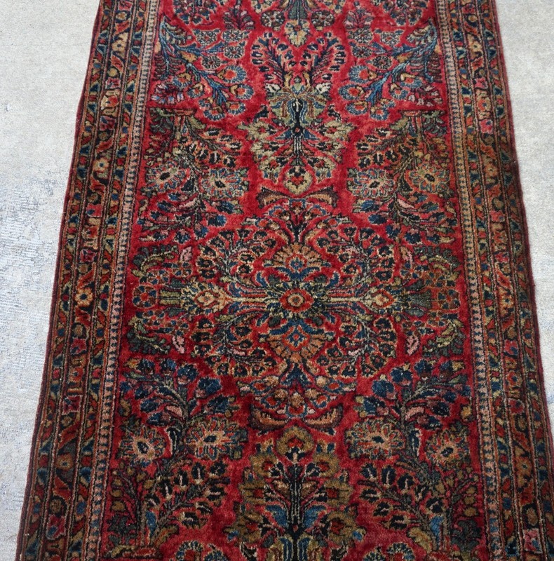 Antique Sarouk Rug Runner 2'8"x6'5" gallery