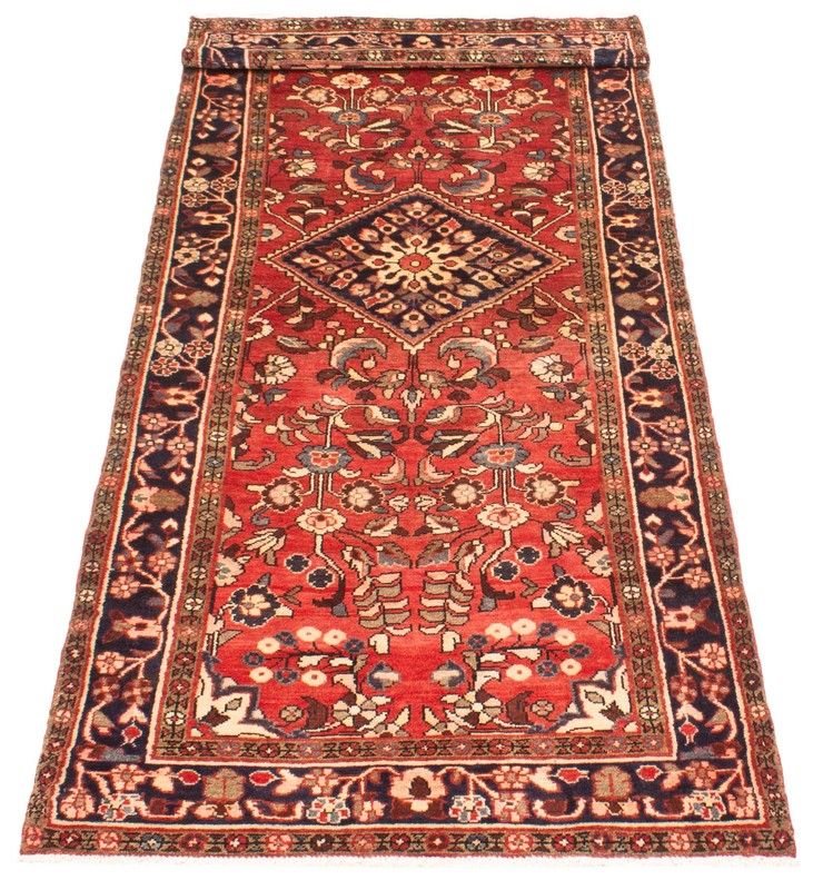 Vintage Hand-knotted Runner Rug 3'10" x 9'10" Traditional Oriental Wool Carpet gallery