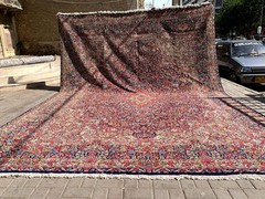 450 X 340 COLLECTORS’ Item Vintage Stunning Authentic Oriental Azerbaijan Carpet