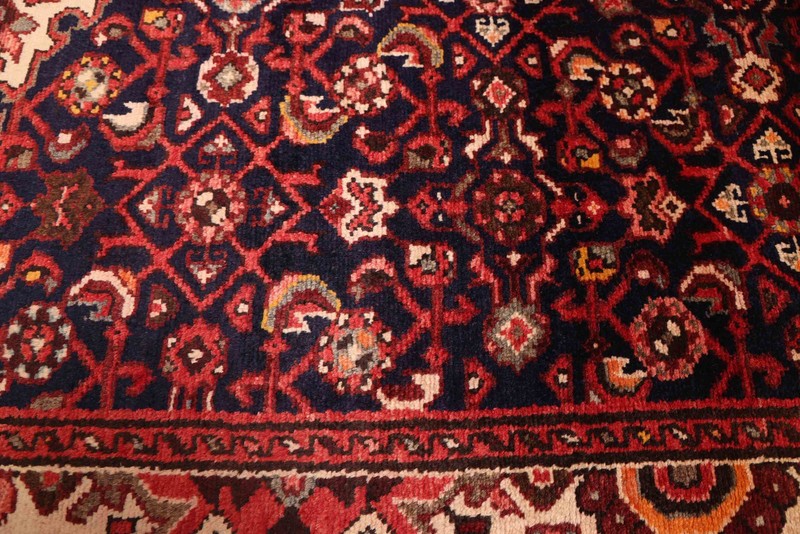 3'7" x 9'8" Vintage Hand-knotted Runner Rug Traditional Oriental Wool Carpet gallery