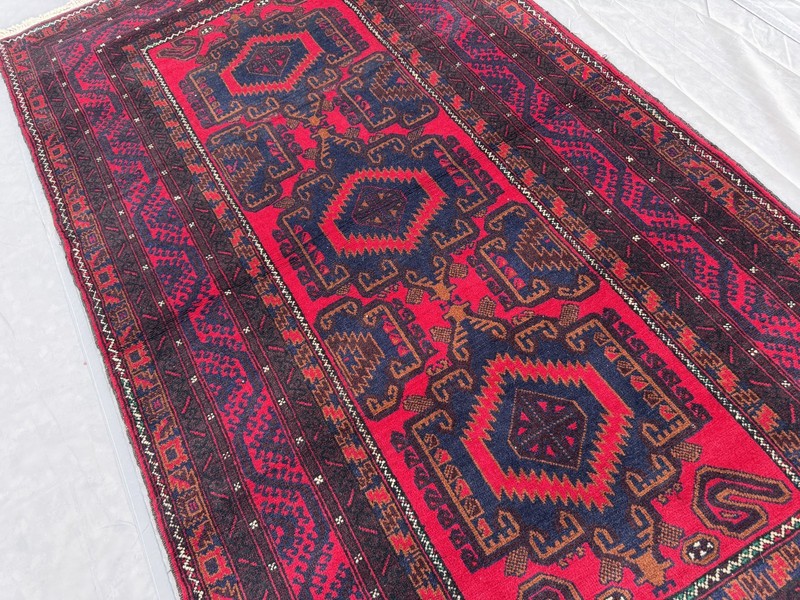 110x200cm Stunning Gorgeous Afghan Nomadic Latif Khani Tribal Belouch Herati Rug gallery
