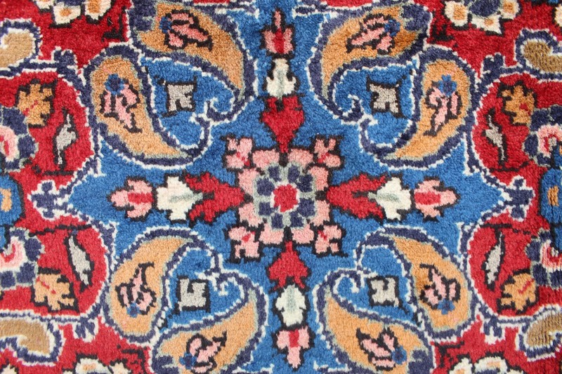 Vintage Hand Made Traditional Rug Oriental Wool Brown Long Large Rug 287x149cm gallery
