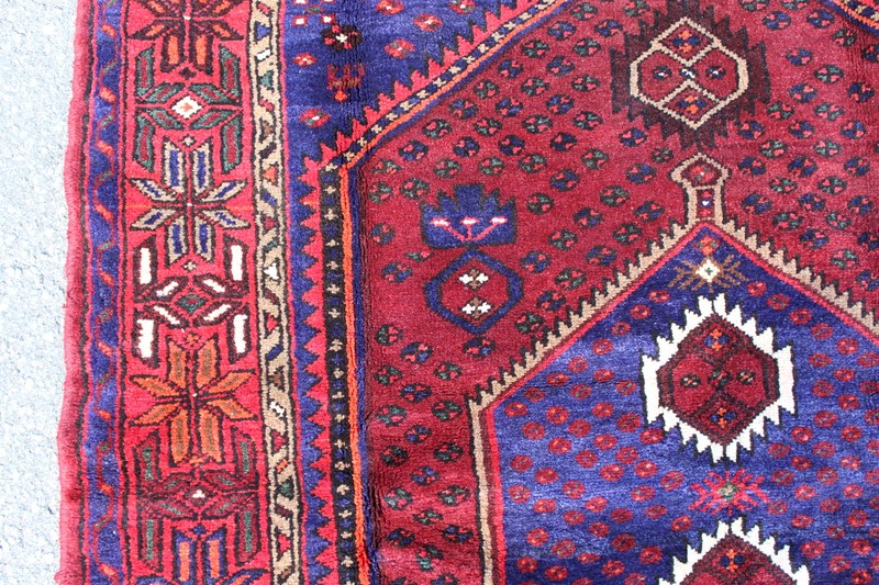 Geometric Tribal Bohemian Turkish 4' 7" x 6' 10" Red Handmade Area Rug gallery