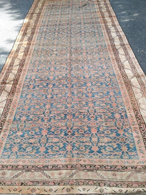SUPERB ANTIQUE FERAHAN MALAYER , 6'2" x 14' gallery