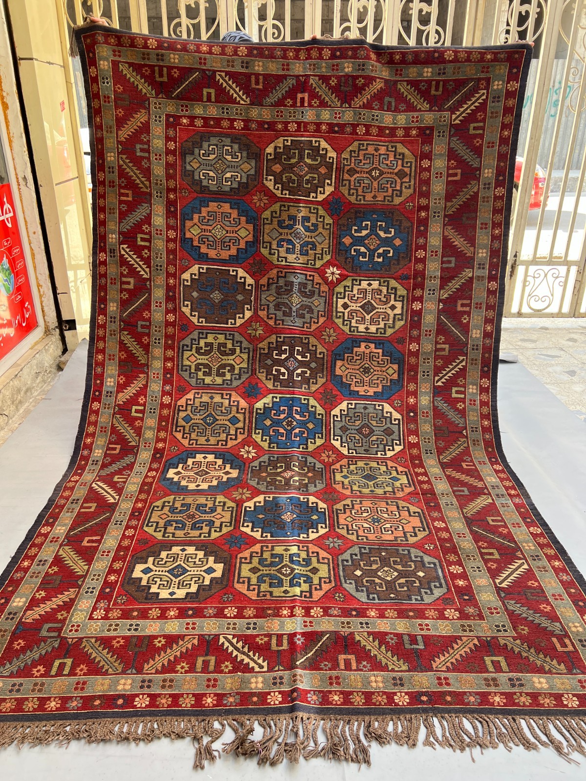 320 X 190 CM COLLECTOR ITEM Antique Kazak Daghistani Group Fine Quality Kilim gallery