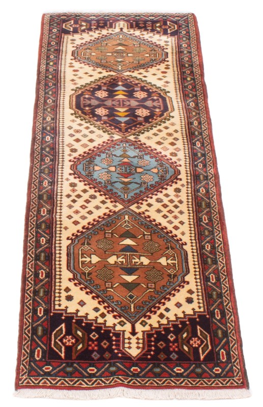 Vintage Hand-knotted Runner Rug 2'5" x 9'8" Traditional Oriental Wool Carpet gallery
