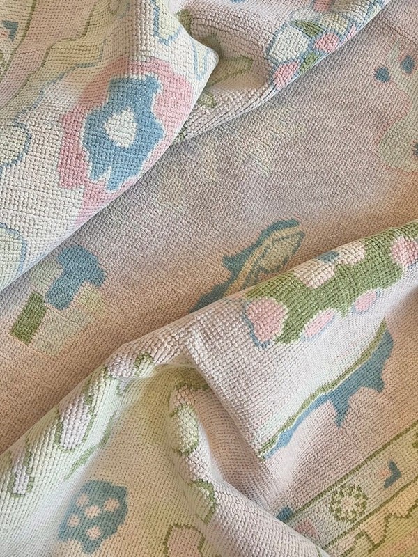 Light Pink Soft Wool Oushak Rugs 3x5 4x6 5x7 6x9 8x10 9x12 10x14 12x15 Room Rugs gallery