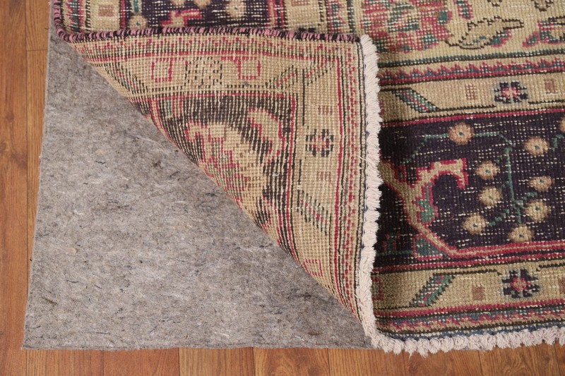 Floral Pink Distressed Traditional Vintage Area Rug Wool Handmade Rug 8x11 ft gallery