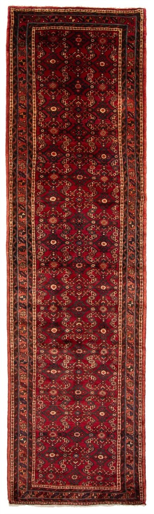 2'9" x 10'4" Vintage Hand-knotted Runner Rug Traditional Oriental Wool Carpet