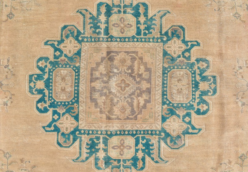 Turkish Rug 115''x143'' Vintage Light Muted Color Rug Oushak Rug 295x365cm 9x11 gallery
