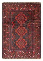 Vintage Traditional Hand-Knotted Area Rug 4’3″ x 6’3″ Oriental Wool Carpet