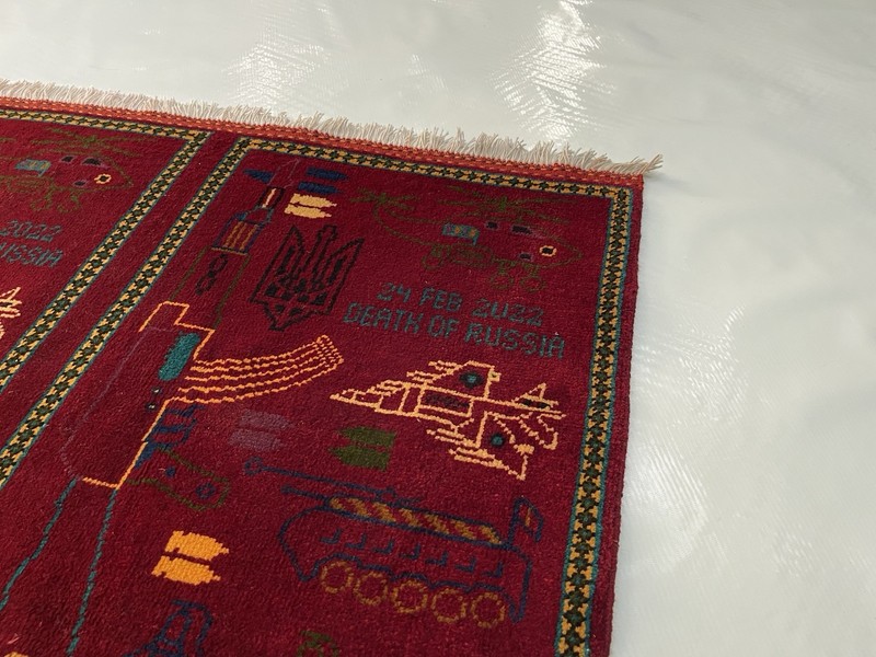 #583 War rug Afghan War Rug Wool Rug Beautifully Made Small War Rug 90x65 cm gallery