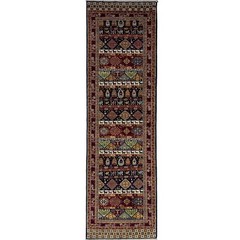 Handmade (2’8″ x 9’10”) Nomadic Afghan Tribal Wool Runner Rug for Hallway