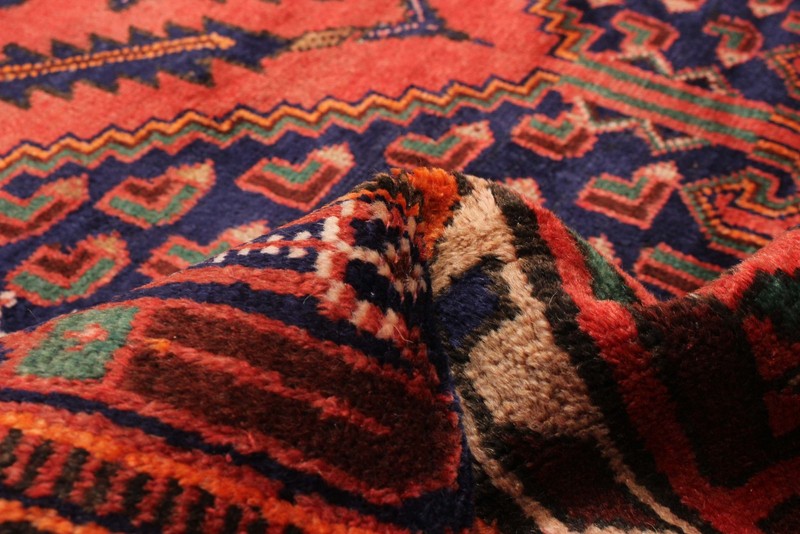 Vintage 4'3" x 9'5" Traditional Hand Knotted Vegetable Dye Wool Area Rug gallery