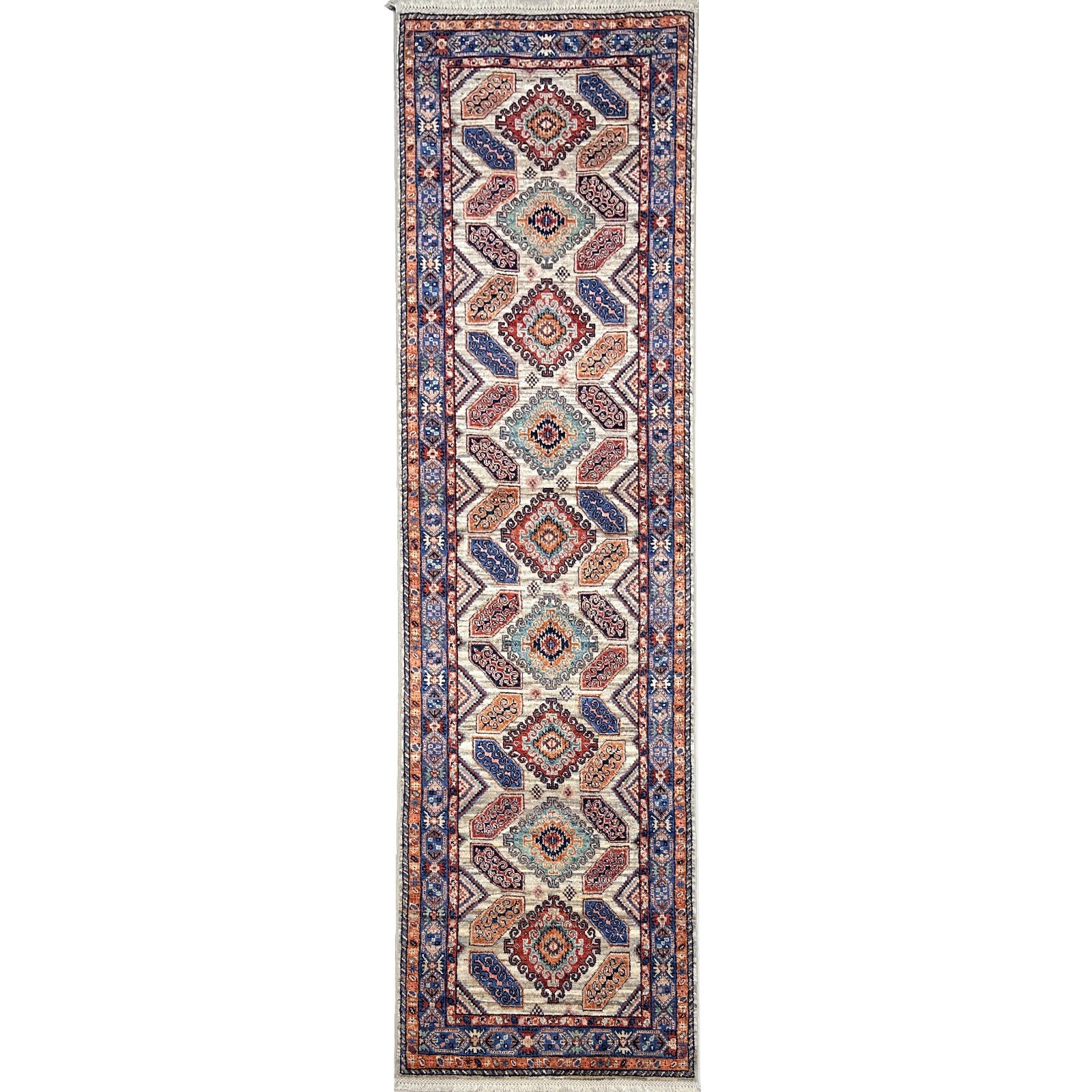 Handmade (2'7" x 9'9") Qashqai Tribal Afghan Oriental Soft Wool Runner Rug gallery
