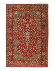 Hand knotted Antique 4’6” X 6’11”