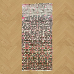 VINTAGE & CLEANED MAHAL RUG HAND MADE PERSIAN WOOL TRIBAL CARPET 8’6″ X 4′