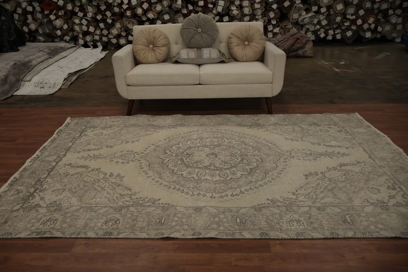 Traditional Room Size Area Rug 6x10 Perfect for Sophisticated Space Handmade Rug gallery