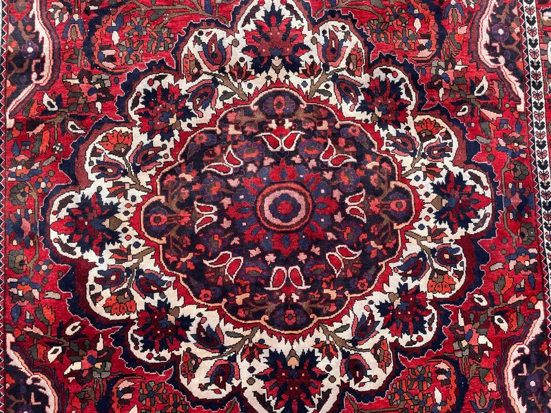 VINTAGE ORIENTAL RUG 7x10 WOOL HAND-KNOTTED handmade ANTIQUE colorful 6x10 heriz gallery