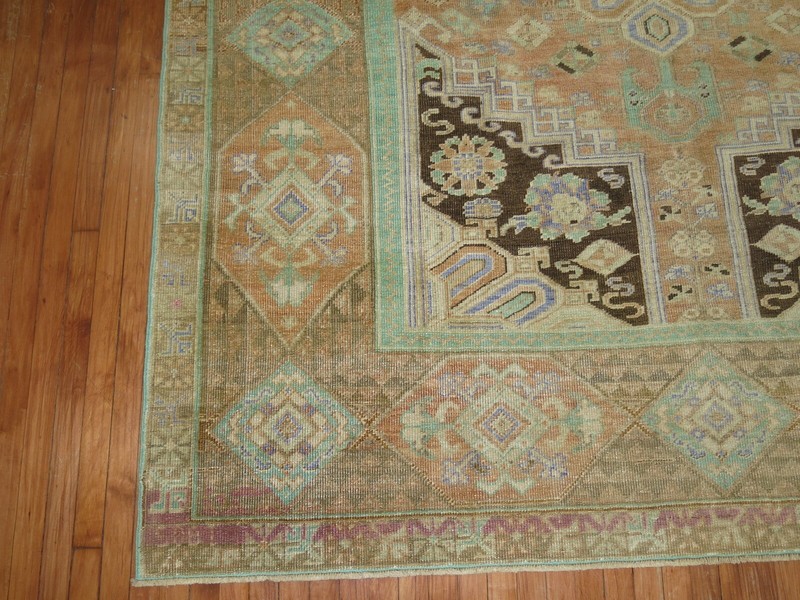 Vintage Turkish Oushak Ushak Rug Size 7'10''x9'9'' gallery