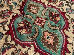 BLUE VINTAGE RUG 10×13 handwoven ANTIQUE ORIENTAL purple navy red handmade 10×14