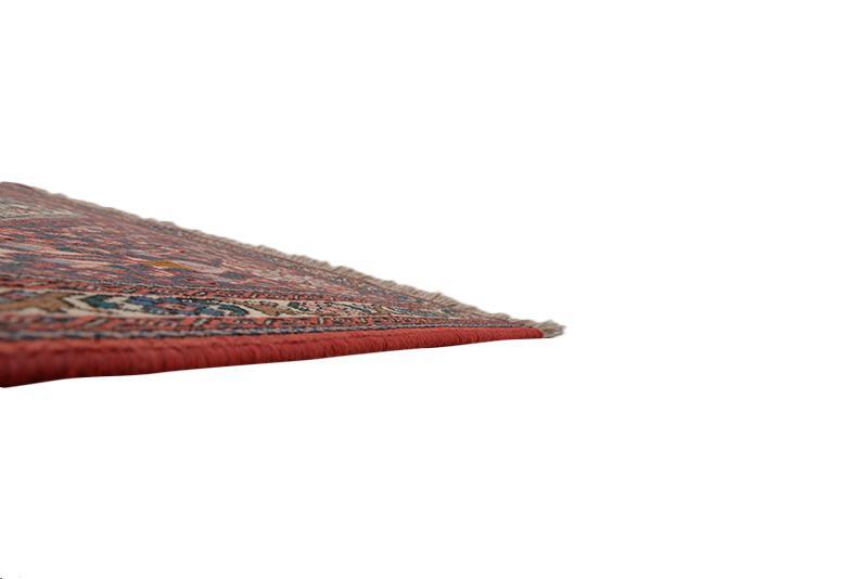 Hexagon Medallion Geometric Oriental 4' 3" x 6' 5" Pink Hand Knotted Area Rug gallery