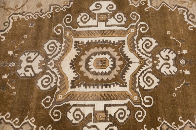 Area Rug, Turkish Rug, Vintage Rug, 6'4 x 10'1 feet, Kars Rug,Oriental Brown Rug gallery