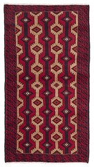 Vintage Hand-Knotted Area Rug 3’4″ x 6’5″ Traditional Wool Carpet