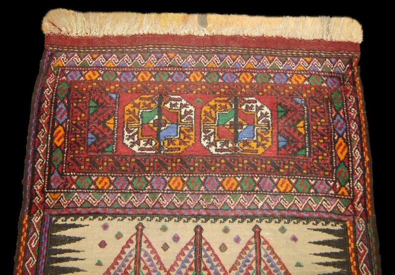 Antique Oriental Runner Rug Karajeh Vegetable Dye Hand Knotted 100% Wool 101x31. gallery