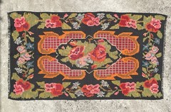 Vintage 1930s Bessarabian Kilim Rug- Medallion