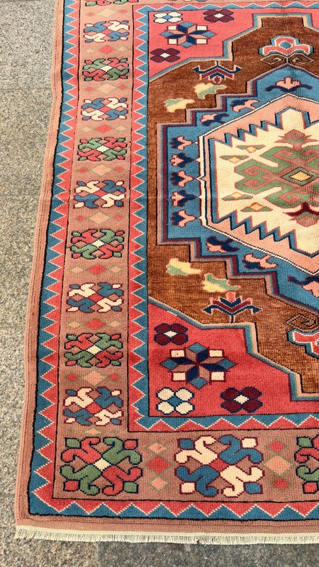 5'2'' X 6'2'' Vintage Carpet Natural Village Rug Handmade Rug.SKU:IM1767 gallery