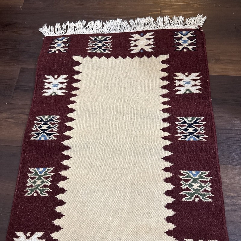 Unknown Handmade vintage kilim runner rug, Tribal rug runner 63 By 24 gallery