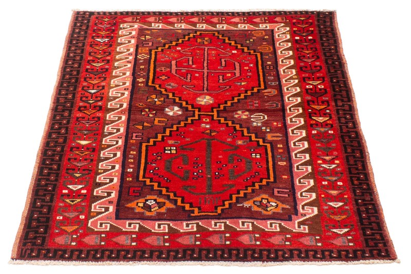 Vintage Traditional Hand-Knotted Area Rug 4'10" x 5'11" Oriental Wool Carpet gallery