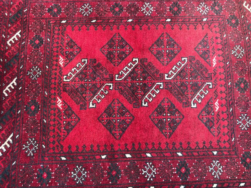 Vintage Turkmen Rug 2'6x3'7 ft Afghan Hand Knotted Wool Tribal Small Accent Rug gallery