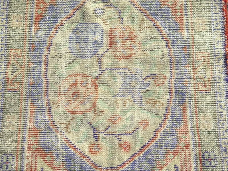 Vintage Turkish Carpet, Bedroom Rug, Distressed Rug Handmade Wool Carpet 31"x50" gallery