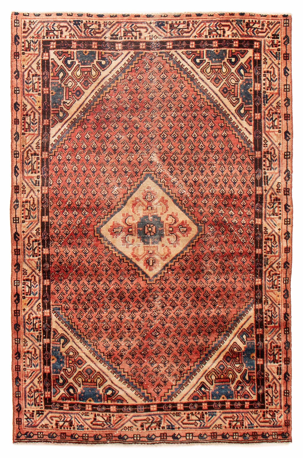 Traditional Vintage Hand-Knotted Area Rug 4'0" x 6'6" Oriental Wool Carpet gallery