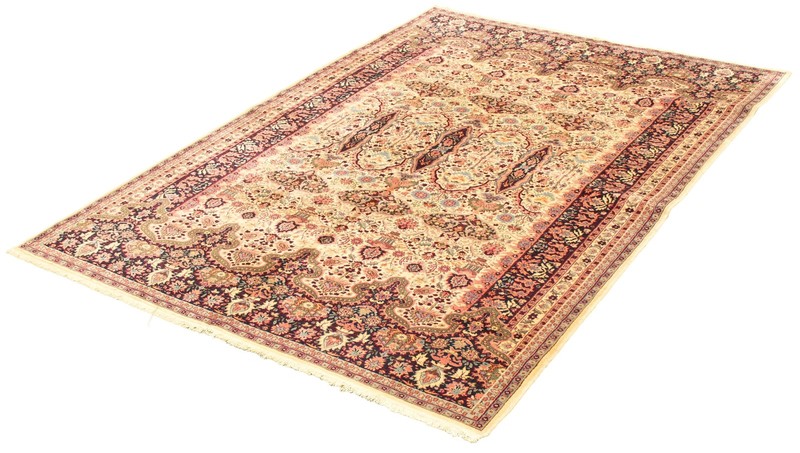 Vintage Hand-Knotted Area Rug 6'11" x 10'0" Traditional Wool Carpet gallery