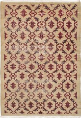 Vintage Hand-Knotted Area Rug 5’10” x 8’4″ Traditional Oriental Wool Carpet