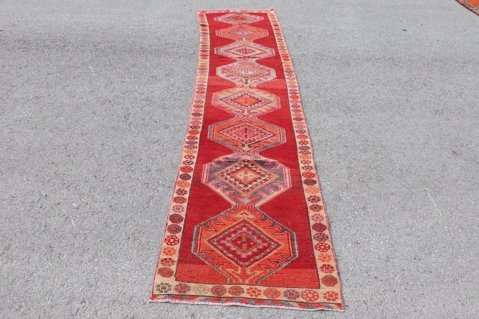 Anatolian Rug, Bedroom Rug, Turkish Rug, Vintage Rug, 2.4x11.2 ft Runner Rug gallery