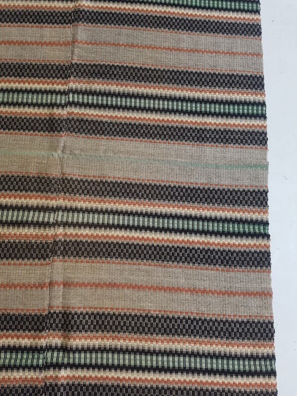 Vintage Handmade Traditional Afghani Striped Kilim Floor Rug Carpet 273x151 cm gallery