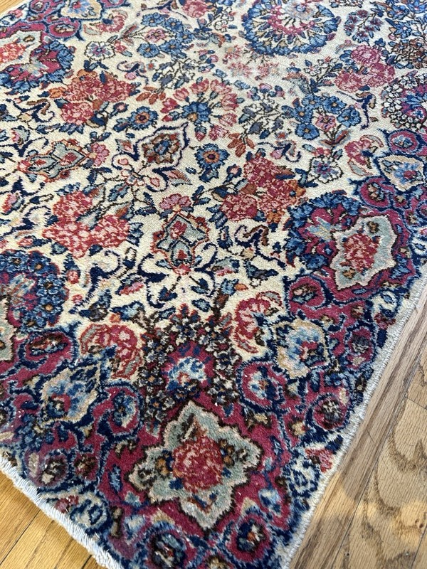 Antique Handmade Kirman Runner Rug C.1930 Great Condition 2’5x6’6 Spectacular gallery