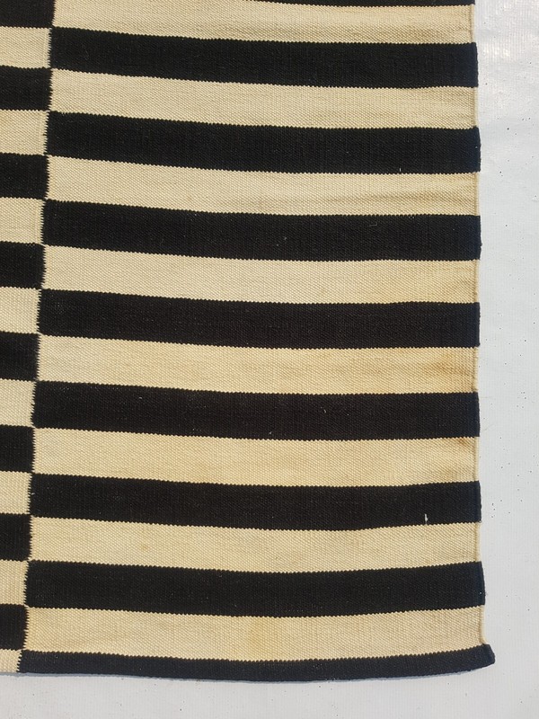 Vintage Traditional Handcrafted Dhurries StripedRug for Home Décor 249x166 cm gallery