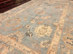 185 X 270 CM Stunning Natural Vegetable Dye Contemporary Oushak Turkoman Carpet