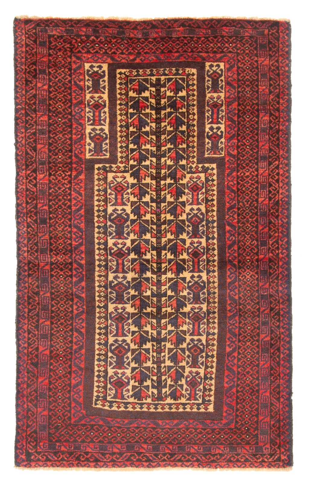 Vintage Traditional Hand-Knotted Area Rug 2'9" x 4'7" Oriental Wool Carpet gallery