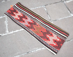 Turkish Kilim Pillow Cover Sofa Rug 12”x35” Decorative Handmade Cushion Cover
