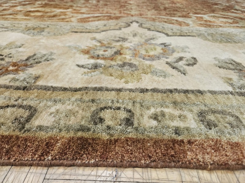 9x12 INDO RUG FRENCH SAVONNERIE AUBUSSON AUTHENTIC 100% WOOL ORIENTAL RUG FINE gallery