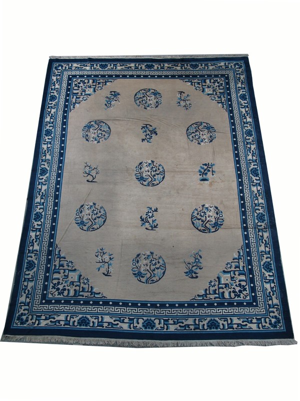 Hand Knotted Antique Chinese Peking Rug, 12 ft 3 in x 9 ft 3 in gallery