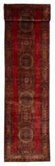Vintage Hand-knotted Runner Rug 3’3″ x 13’8″ Traditional Oriental Wool Carpet