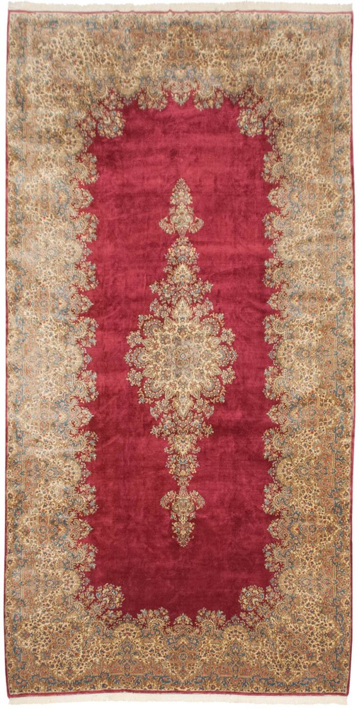 RRA 12x24 Authentic Oriental Carpet Traditional Design Rose Red Rug 12185