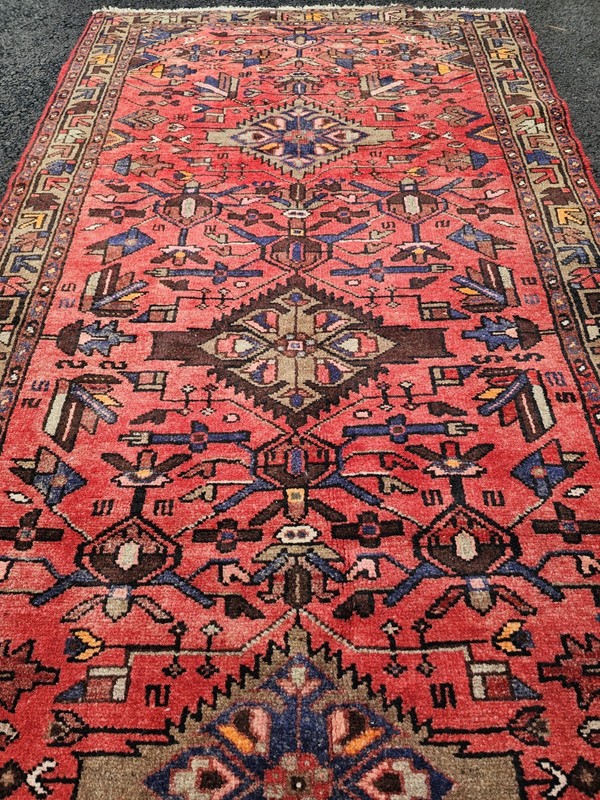 3.3 x 6.5 ANTIQUE VEG DYE TURKISH KAZAK HAND KNOTTED VINTAGE HERIZ SERAPI gallery